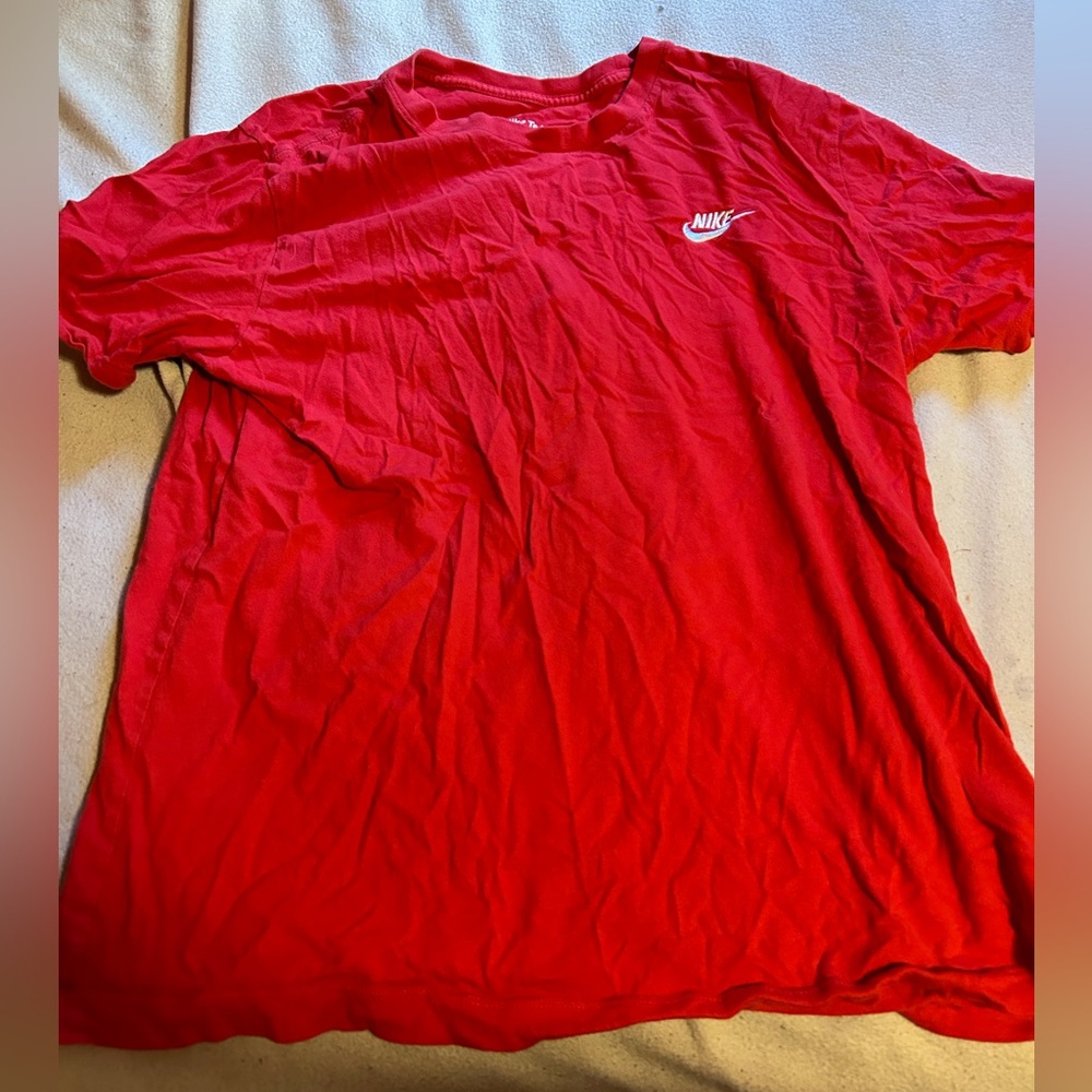 Red Nike tee